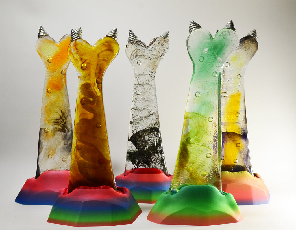 'Boobelisk' in Cast Glass