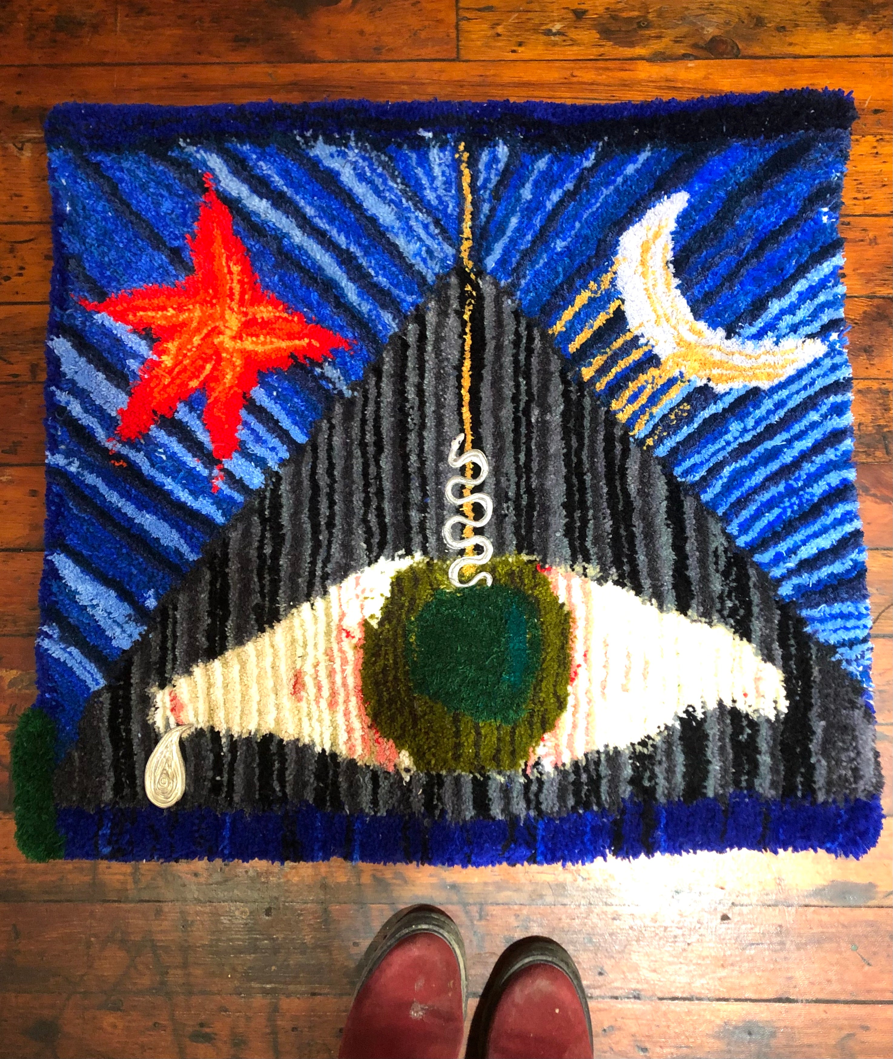 "Renewal' Hand Tufted Wall Hanging