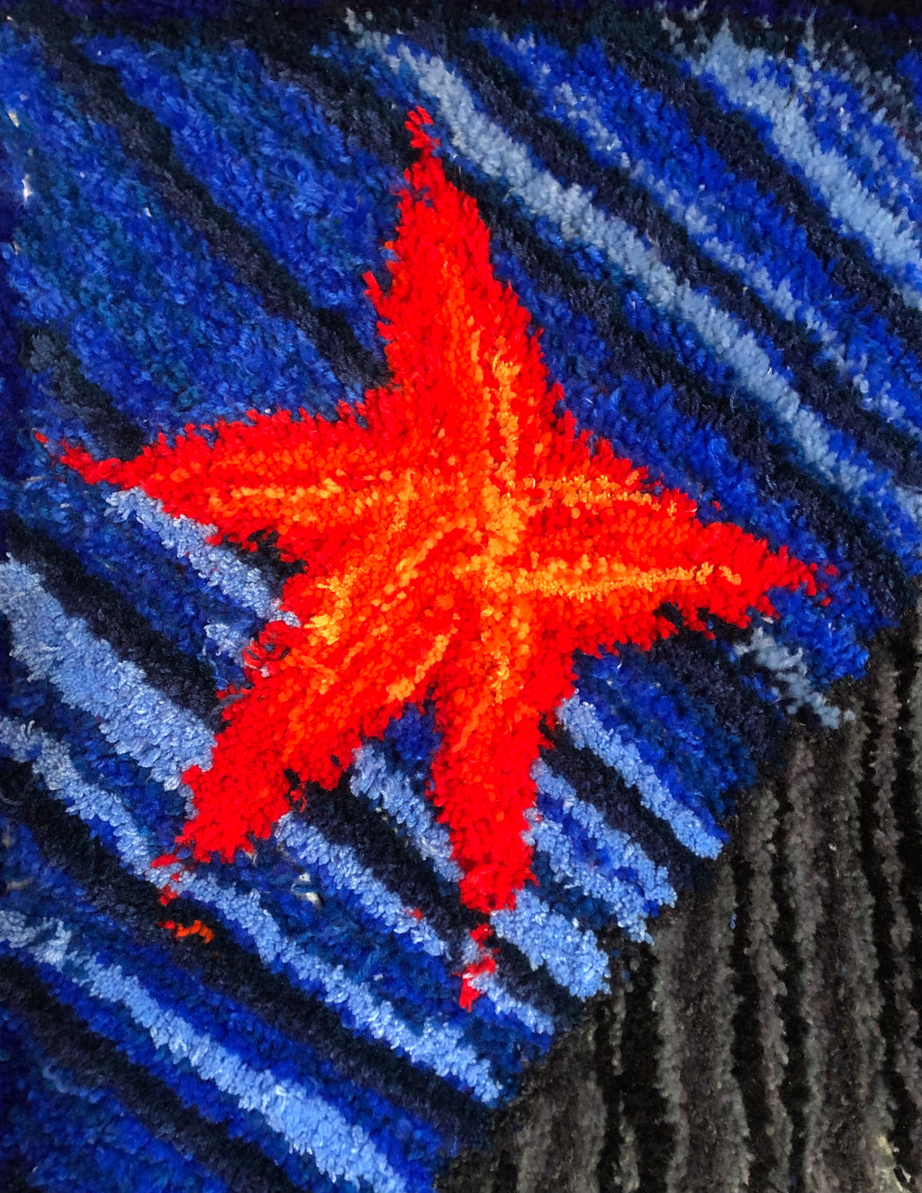 "Renewal' Hand Tufted Wall Hanging