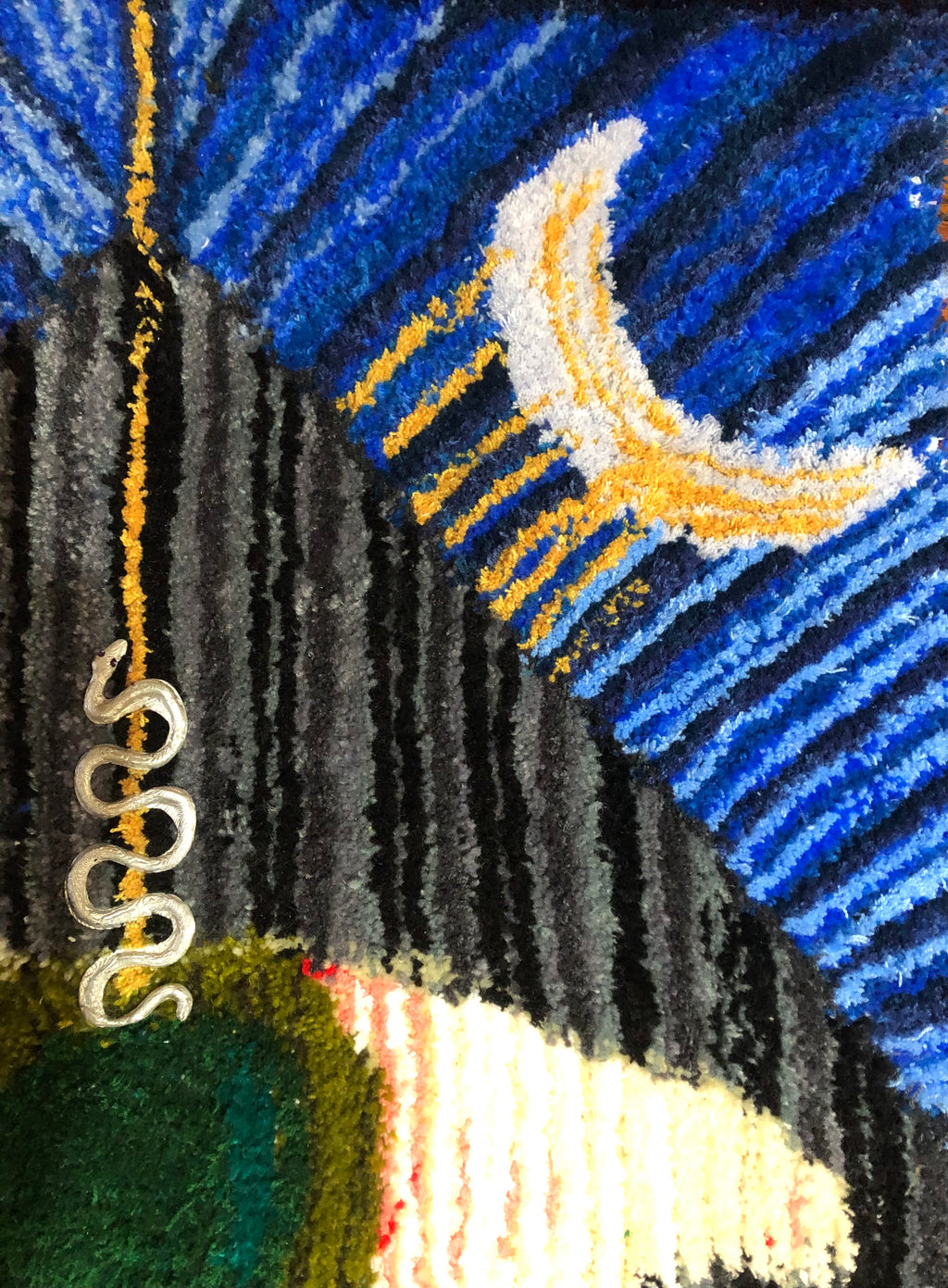 "Renewal' Hand Tufted Wall Hanging