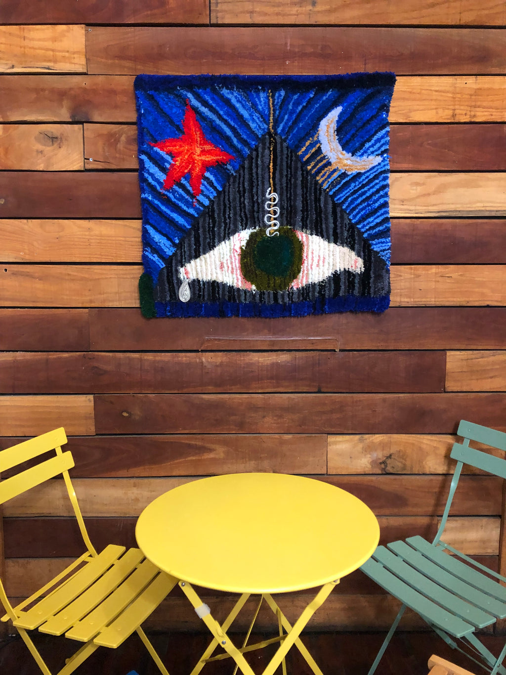 "Renewal' Hand Tufted Wall Hanging