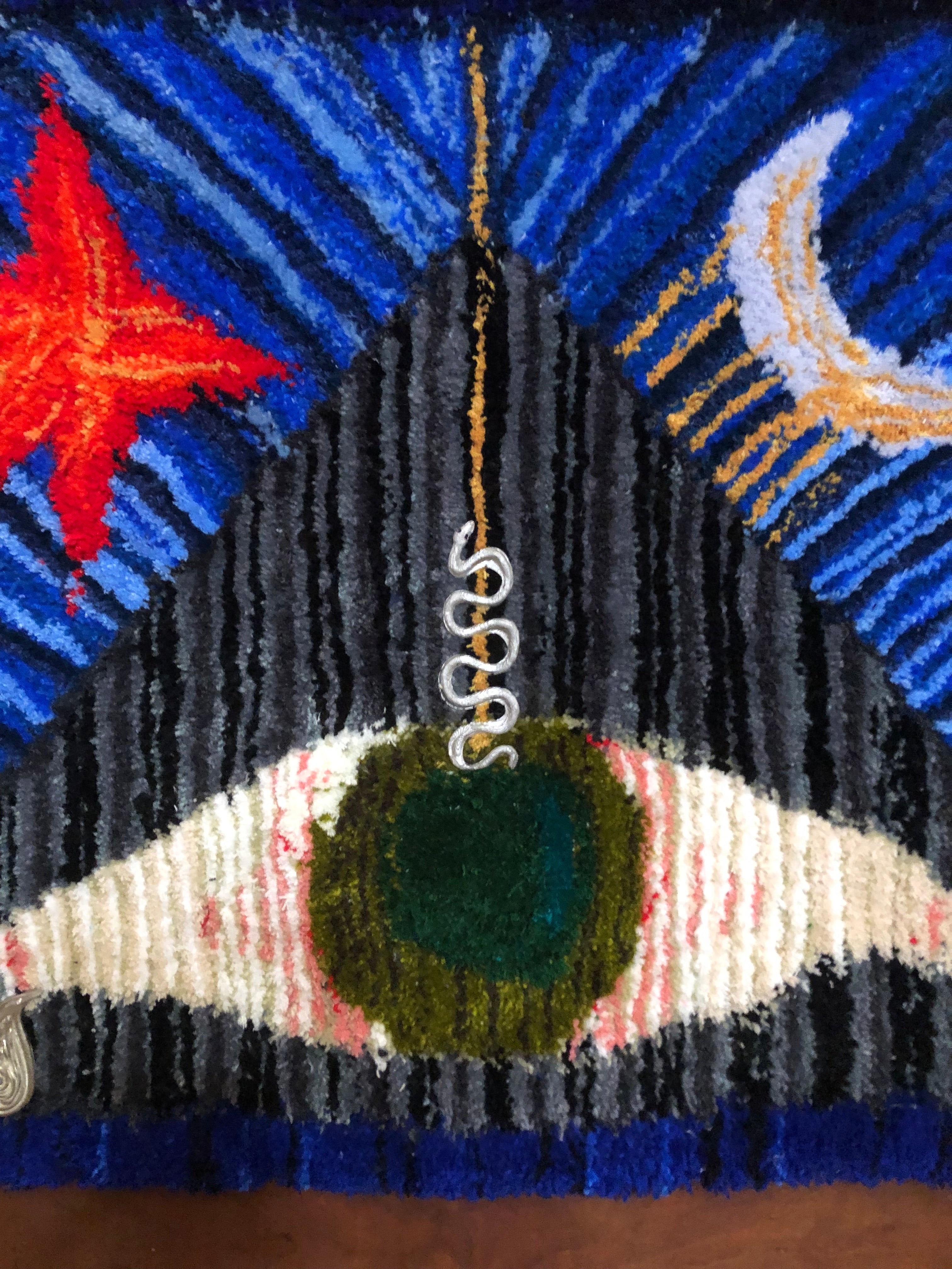 "Renewal' Hand Tufted Wall Hanging