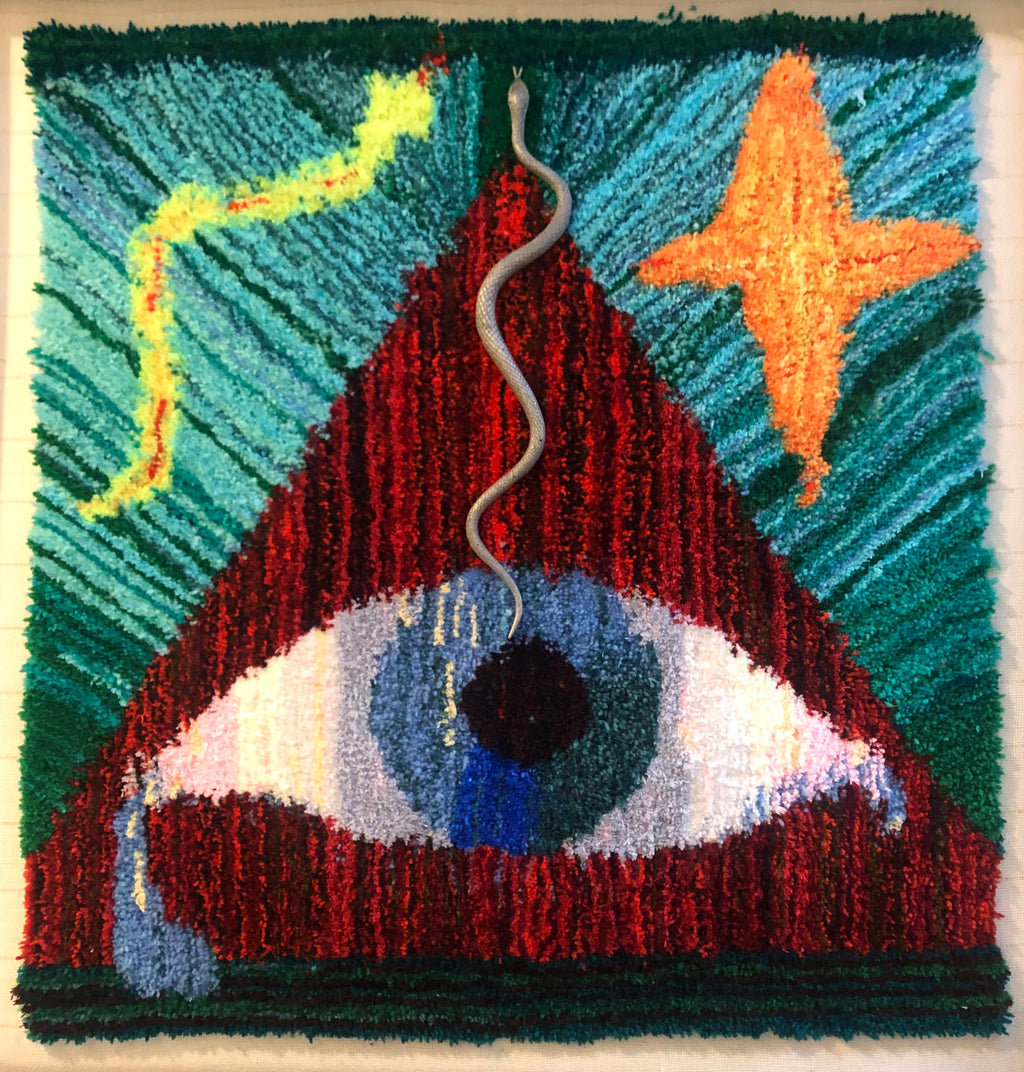 "Re-Vibe' Hand Tufted Wall Hanging