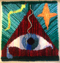 "Re-Vibe' Hand Tufted Wall Hanging