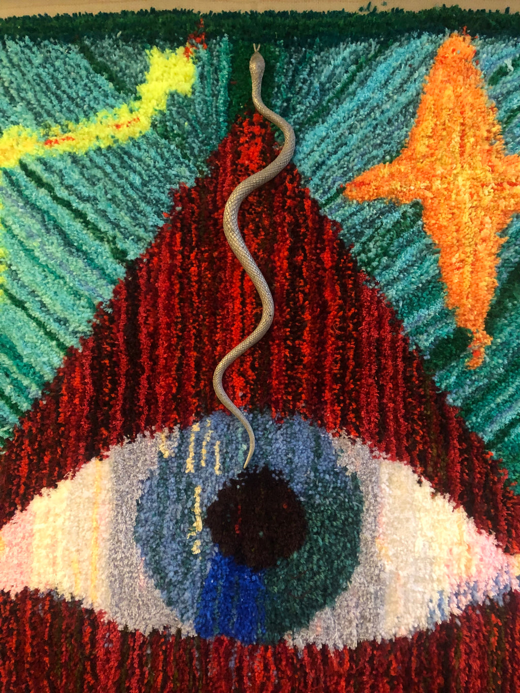 "Re-Vibe' Hand Tufted Wall Hanging